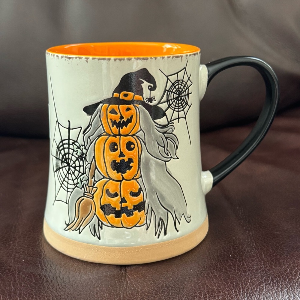 Witch Jack O’Lantern Stack Ceramic Halloween Mug